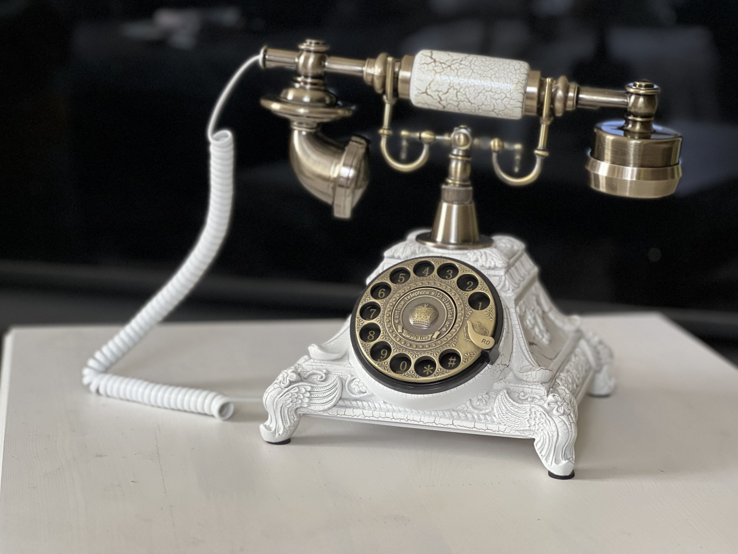 Glaesker Audio-Gästebuch – Vintage-Design, weiß